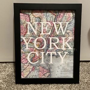 New York Map Wall Art